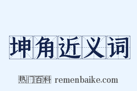 坤角近义词是什么意思的图片